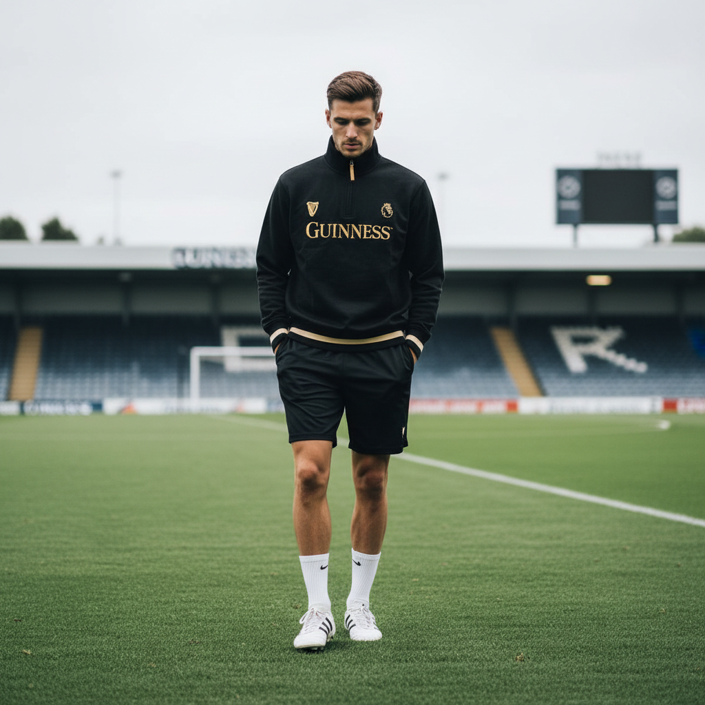 Guinness Black and Gold Premier League 1/4 Zip Top 