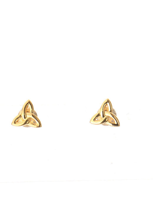 Grá Collection Gold Plated Trinity Knot Earrings