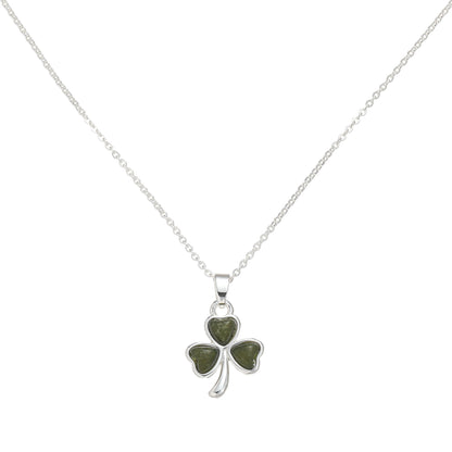 Shamrock Inlaid Marble Pendant