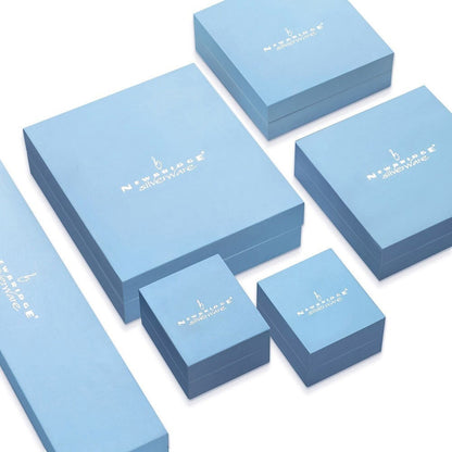 Newbridge Silverware Double Heart Necklace Clear