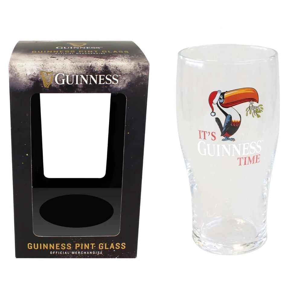 Guinness Toucan Christmas Pint Glass With Engraving & Gift Box