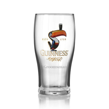 Engraved Guinness Toucan Pint Glass In Giftbox