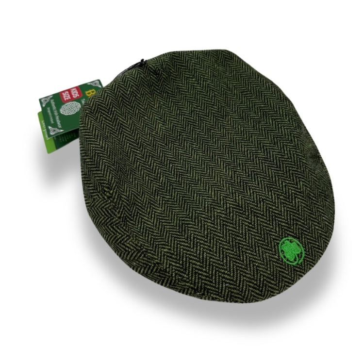 Kid's Everyman Tweed Cap Green