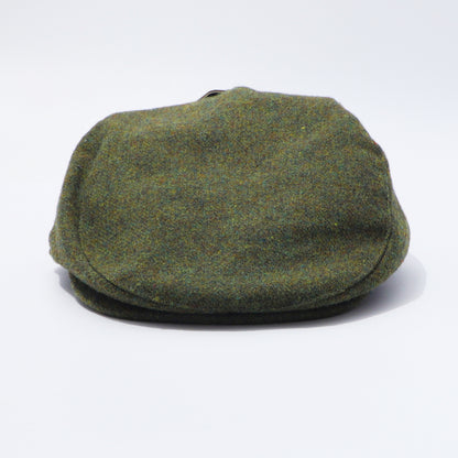 Traditional Moss Green Tweed Cap