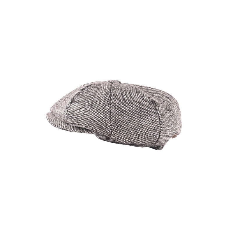 Kids Tweed Newsboy Cap Salt And Pepper
