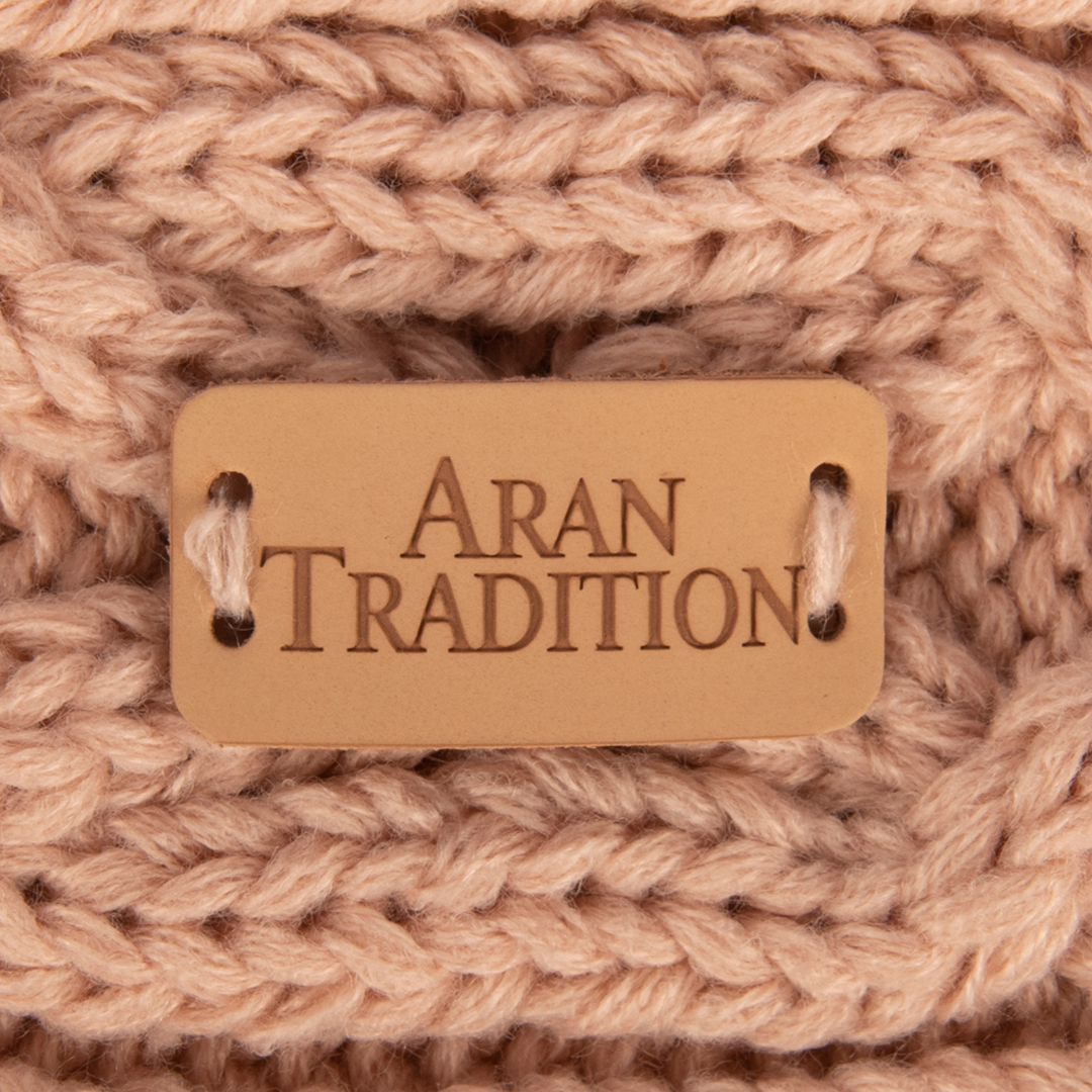 Aran Style Knit Blush Headband