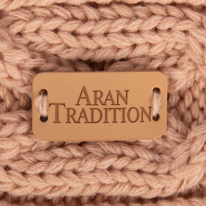 Aran Style Knit Blush Headband