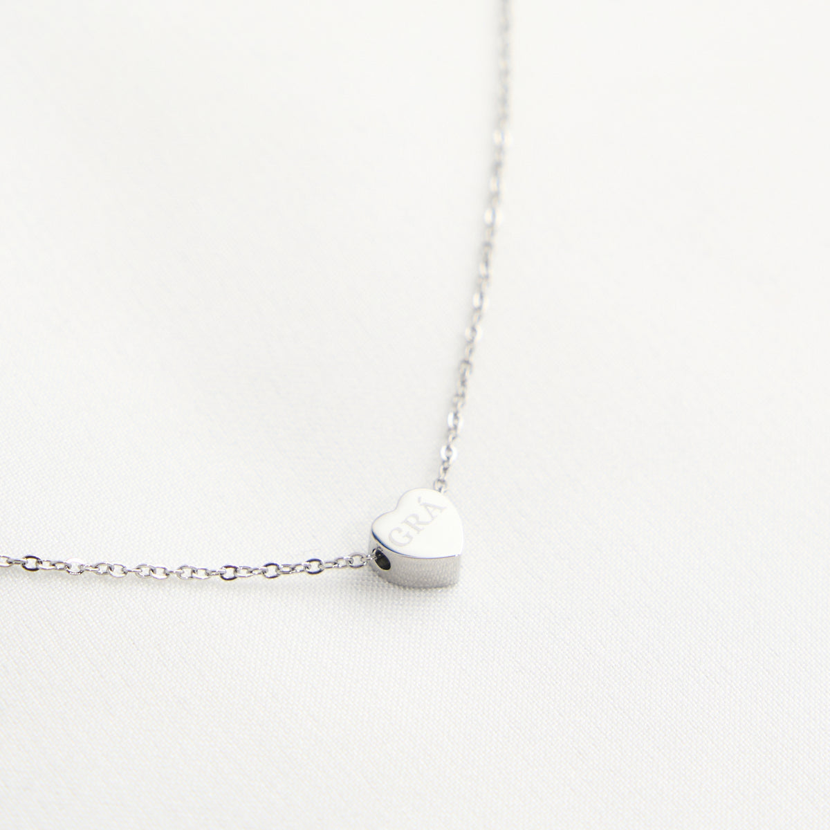 Heart Grá Silver Pendant Necklace 