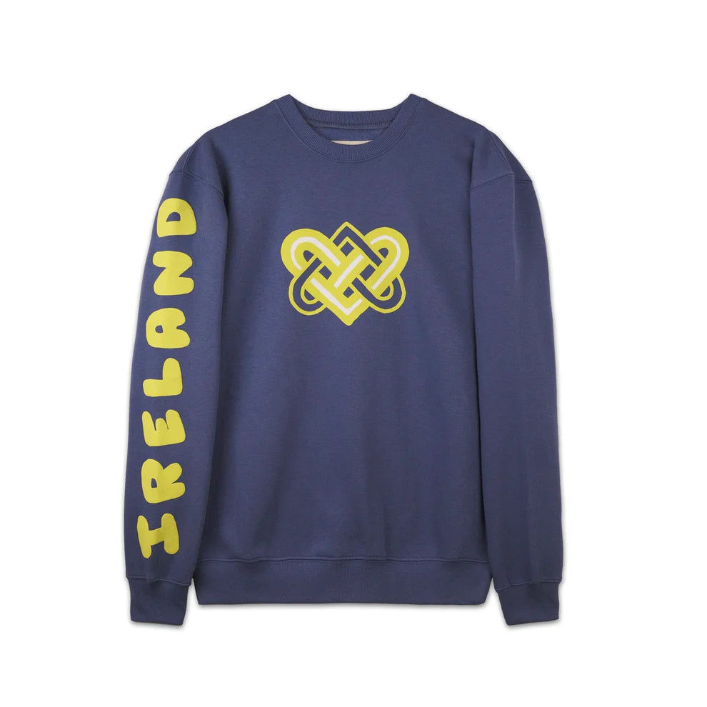 Unisex Heart Soft Blue Sweatshirt