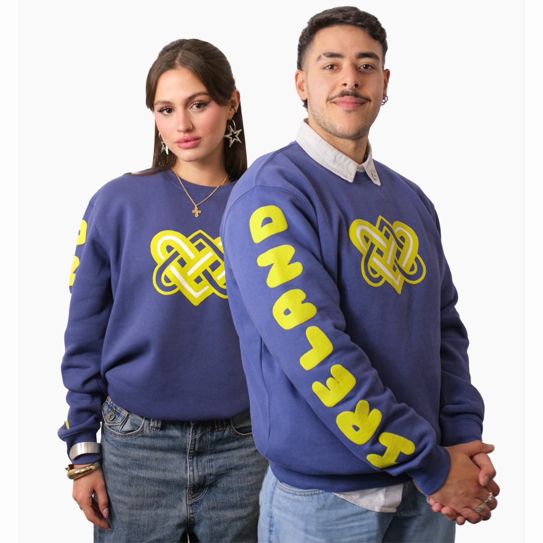 Unisex Heart Soft Blue Sweatshirt 
