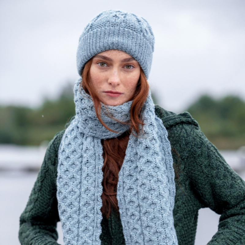 Merrell Scarf Merino Honeycomb Scarf Mermaid – Carrolls Irish Gifts USA