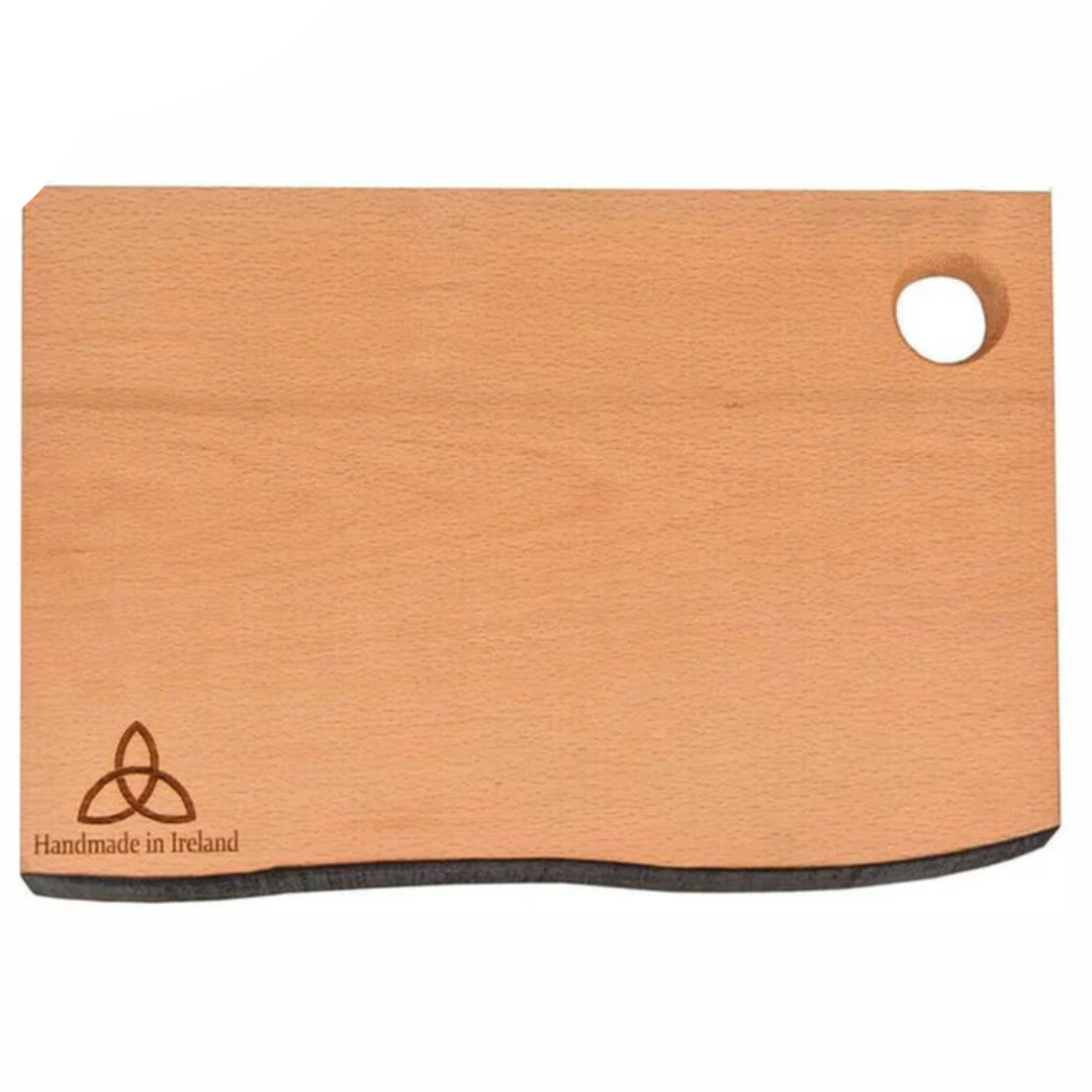The Irish Collection Rustic Edge Trinity Knot Design Chopping Board