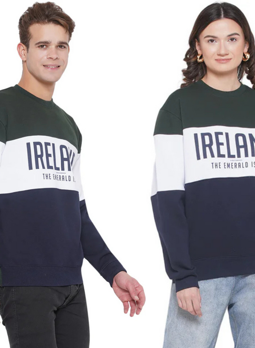 Ireland Color Block Unisex Sweatshirt