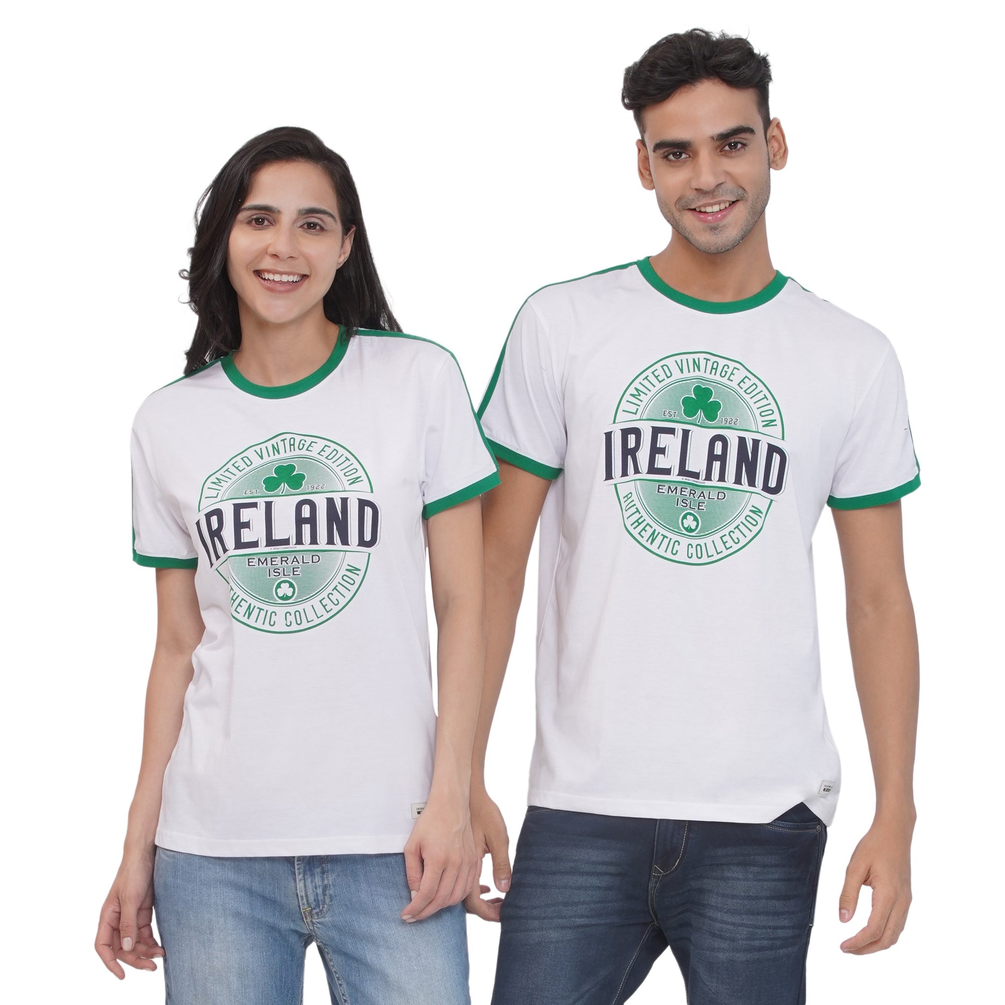 Unisex Limited Edition Ringer-Style White T-Shirt