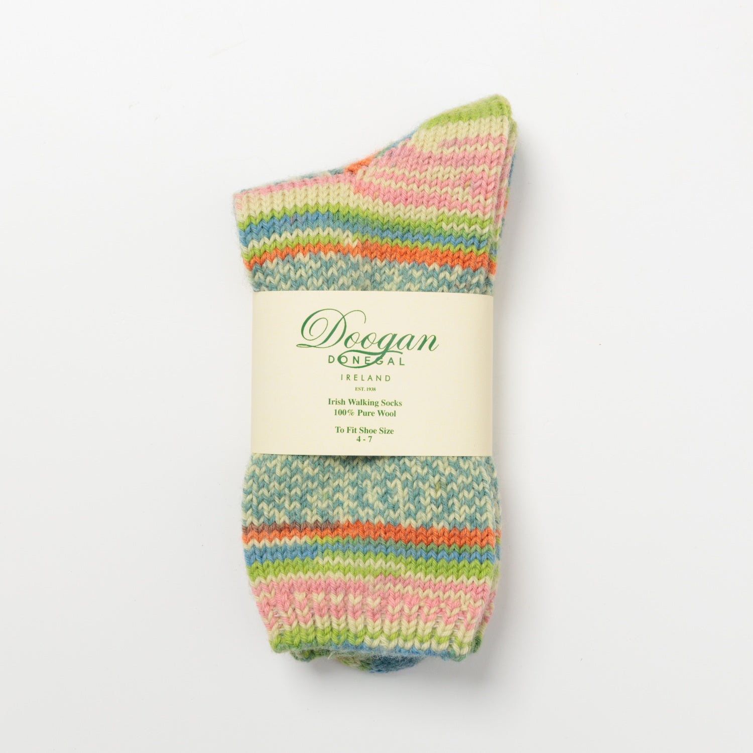 Flecked Green Women's Fair Isle Socks 
