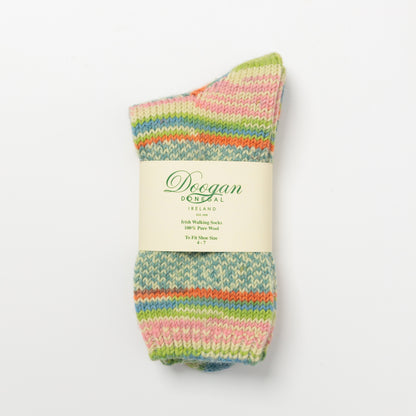 Flecked Green Women's Fair Isle Socks