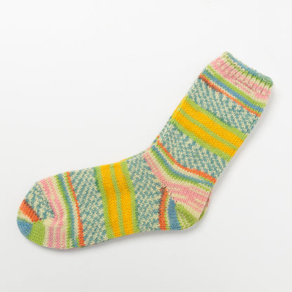 Flecked Green Women's Fair Isle Socks