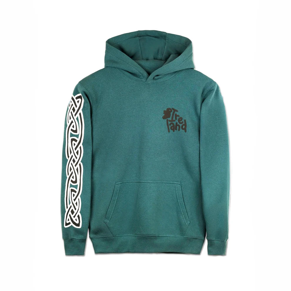 Unisex Ireland Map Teal Hoodie