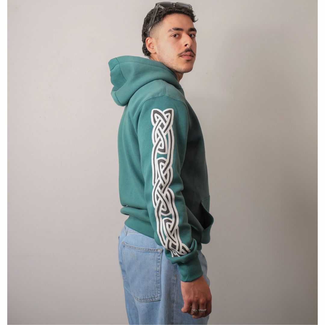 Unisex Ireland Map Teal Hoodie