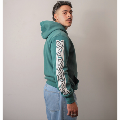 Unisex Ireland Map Teal Hoodie