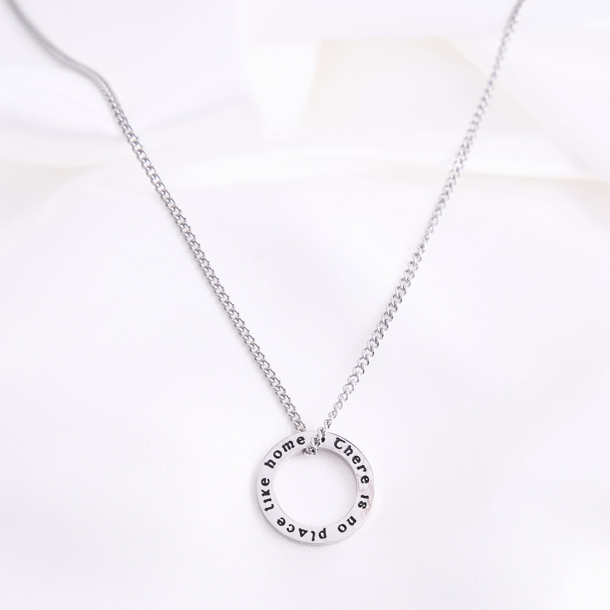 There's No Place Like Home Silver Necklace 