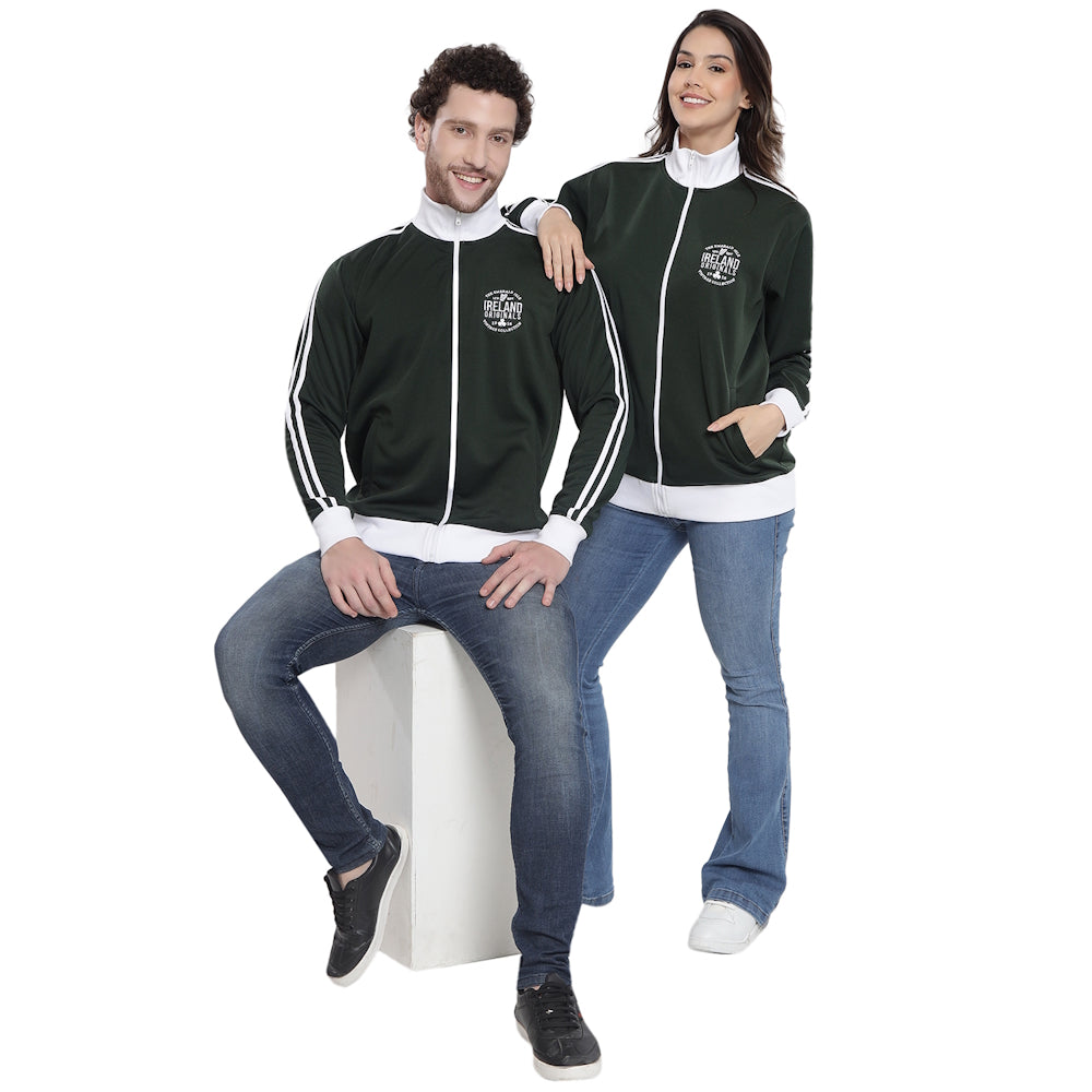 Unisex Ireland Originals 16 Full Zip Green Sweatshirt