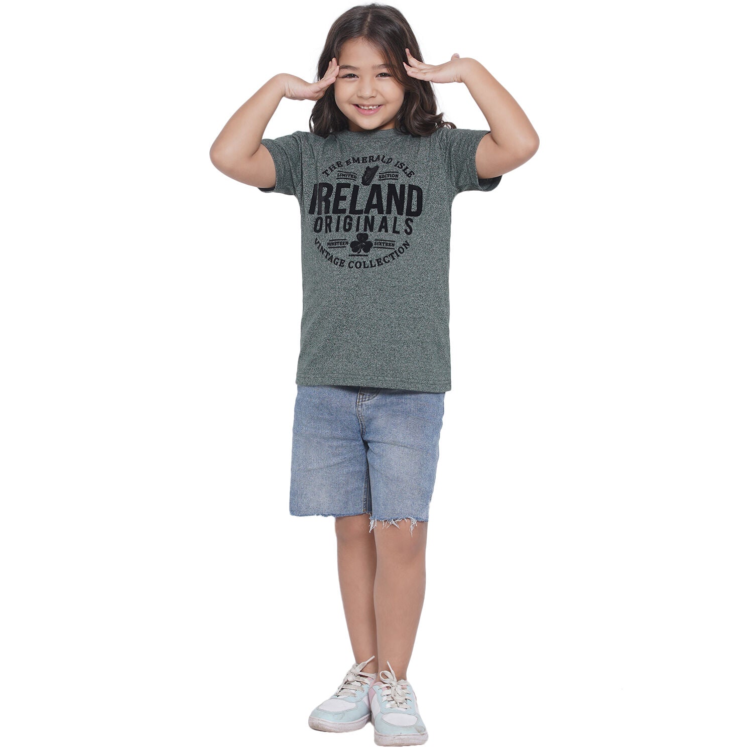 Kids Ireland Originals T-Shirt Green Grindle 