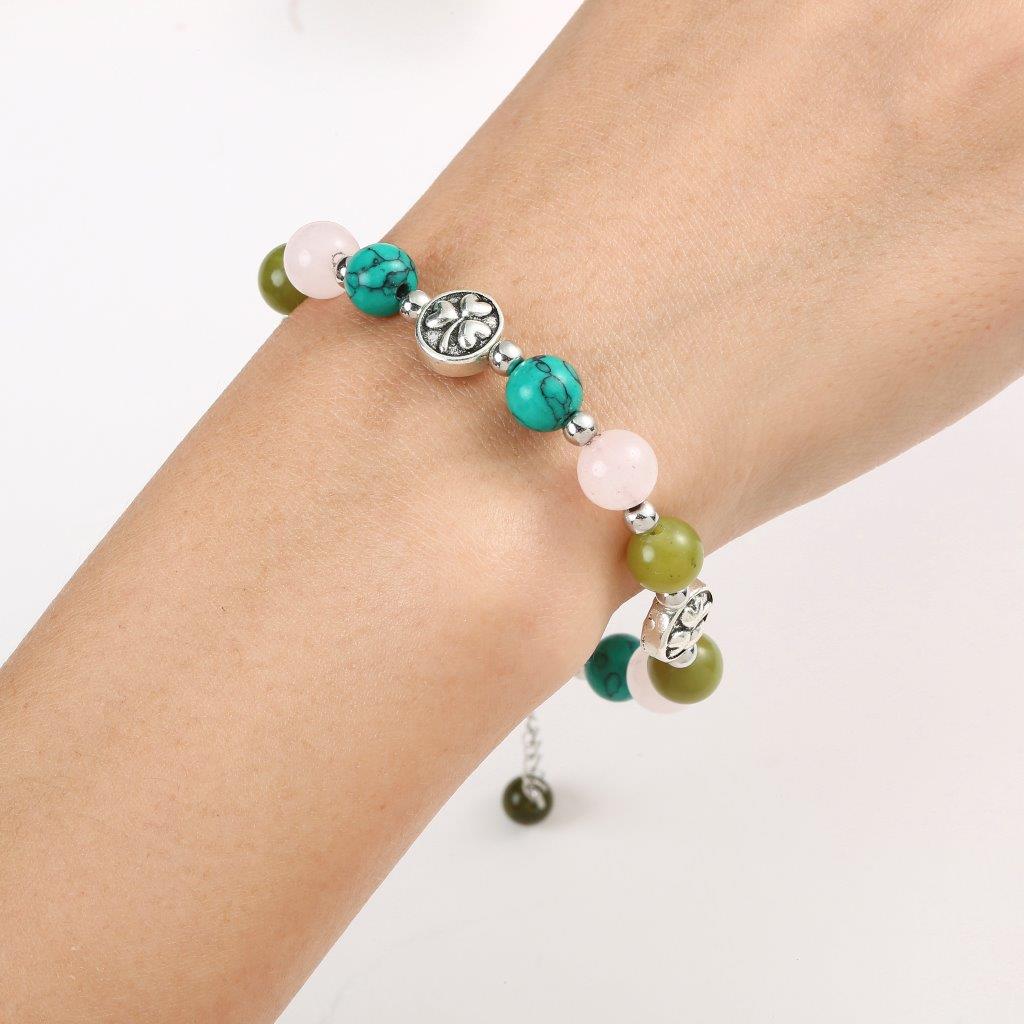 Shamrock Bead Bracelet 