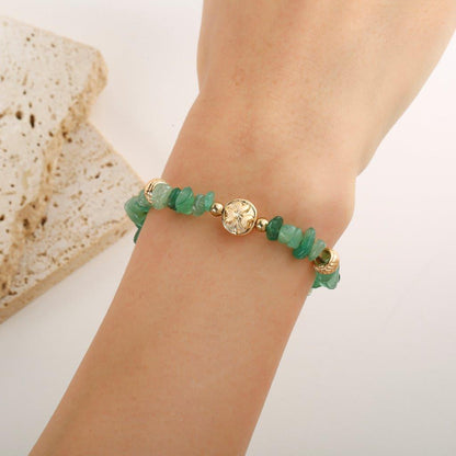 Jade Semi-Precious Chip Bracelet