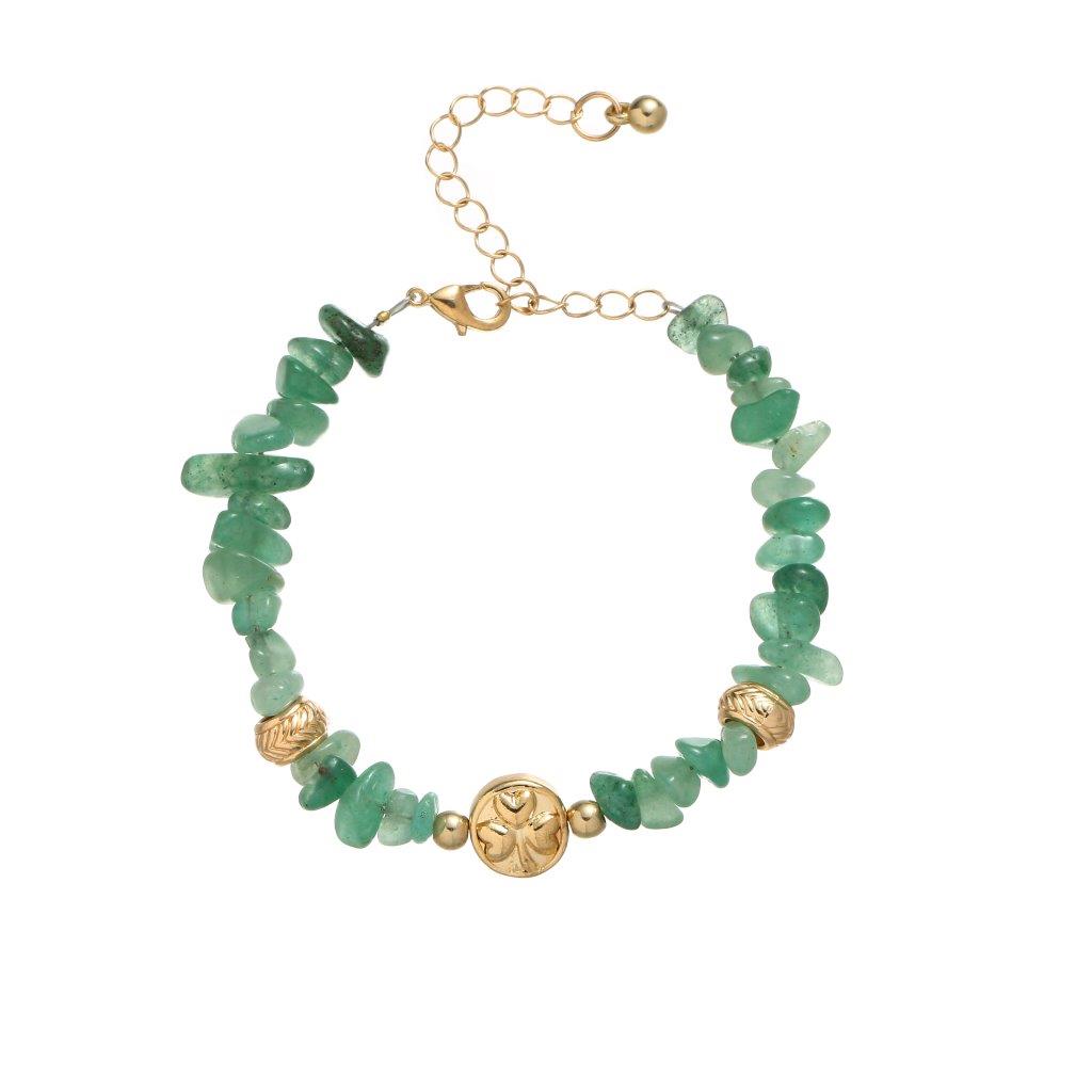 Jade Semi-Precious Chip Bracelet