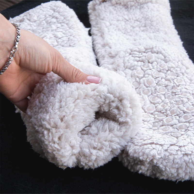 Woolly Slipper Socks Natural