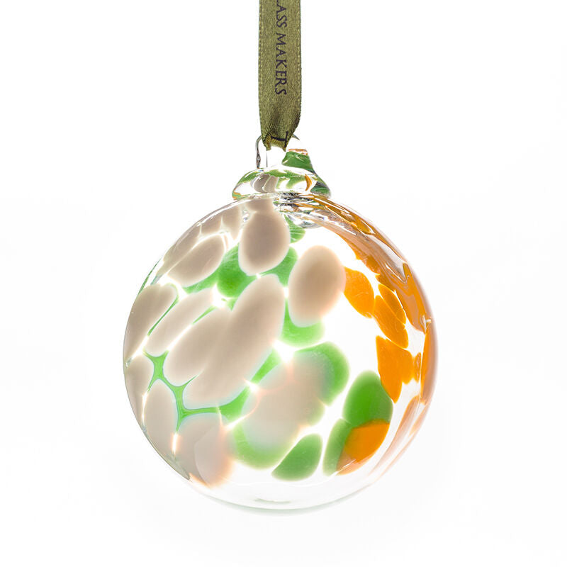 Hand Etched Irish Flag Bauble