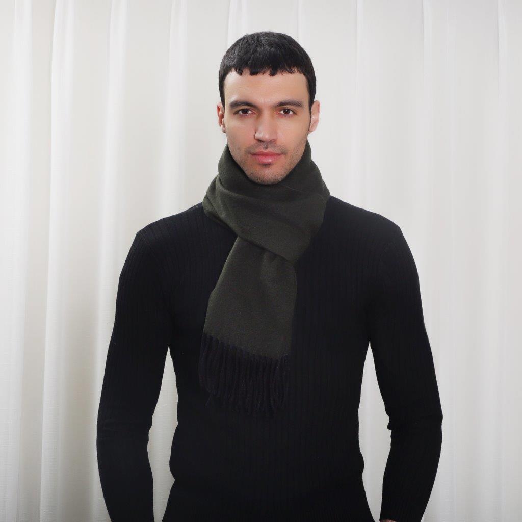 Men's Celtic Tweed Green Scarf 