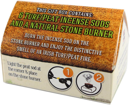 Irish Turf Peat Incense and Burner Set