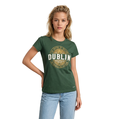 Capital Dublin Forest Green Ladies T-Shirt