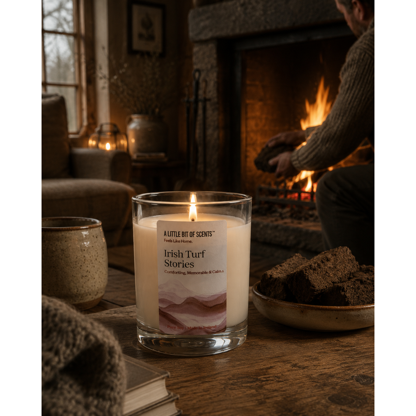 Irish Turf Stories Candle