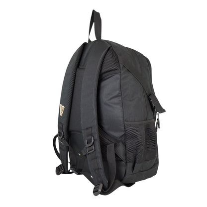 Side angle of Guinness Ergonomic Cabin Backpack showing mesh side pocket and adjustable straps