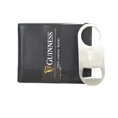 Guinness Leather Wallet And Opener Key Fob Gift Set
