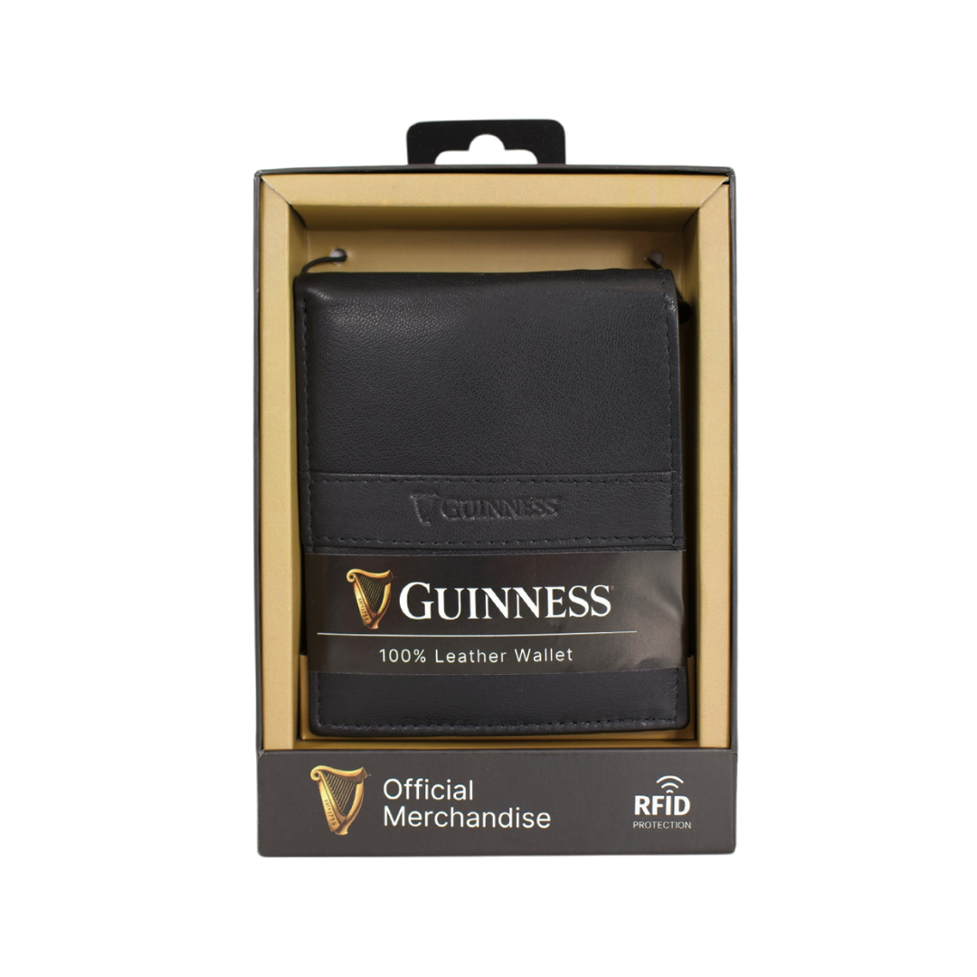 Guinness Leather Wallet With Zip Pocket 
