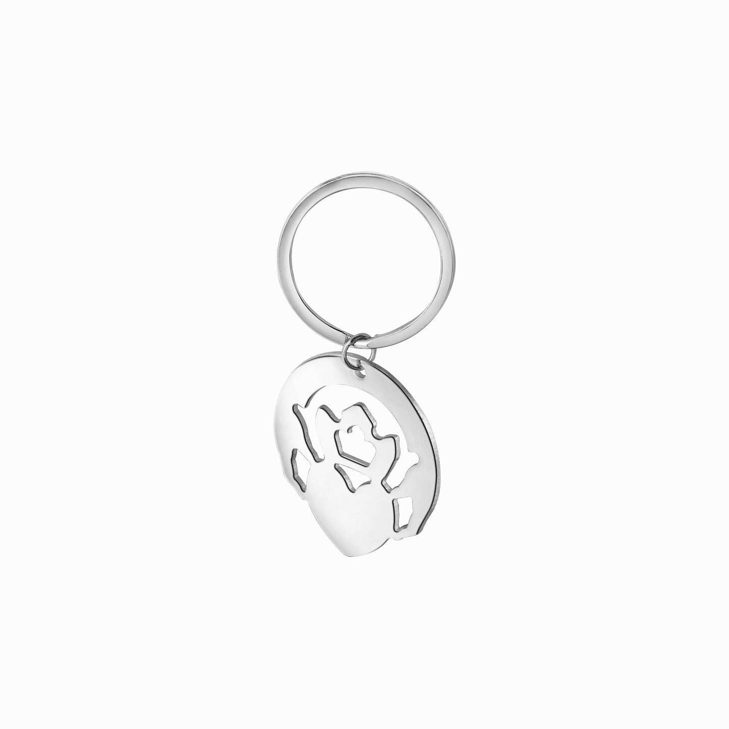 Silver-plated Claddagh Keyring