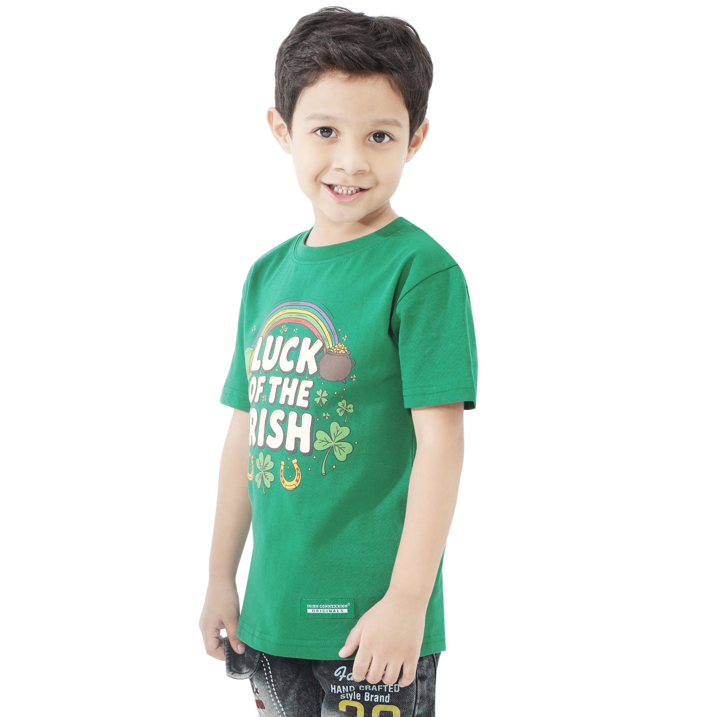 Luck Of The Irish Green Kids T-Shirt