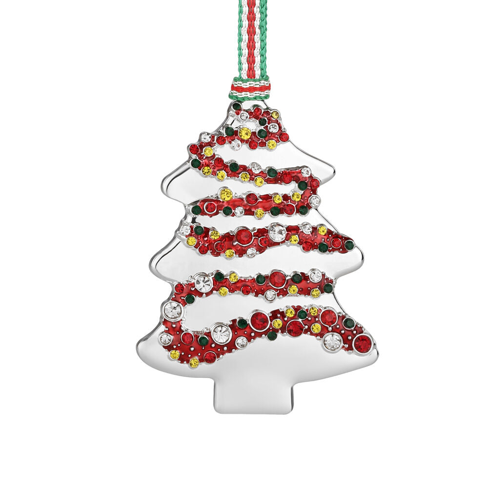 Christmas Tree With Coloured Stones Ornament