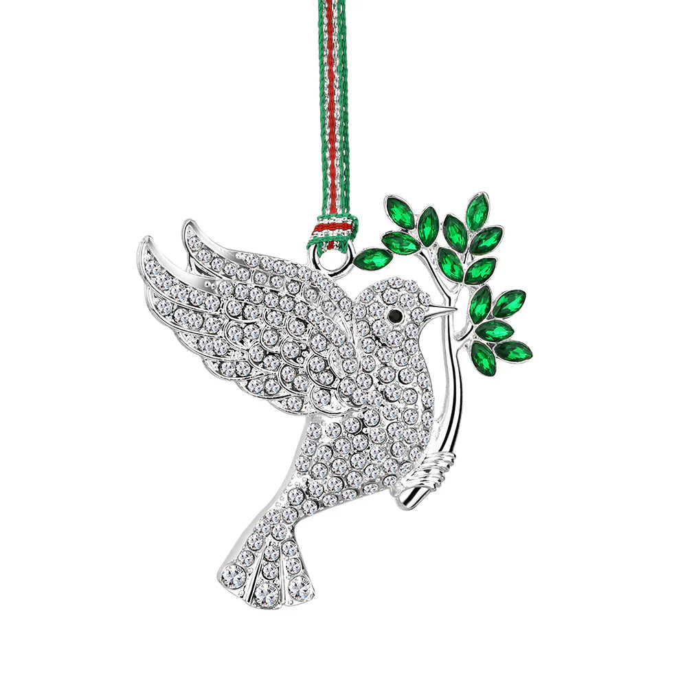 Dove with Olive Branch Christmas Tree Decoration