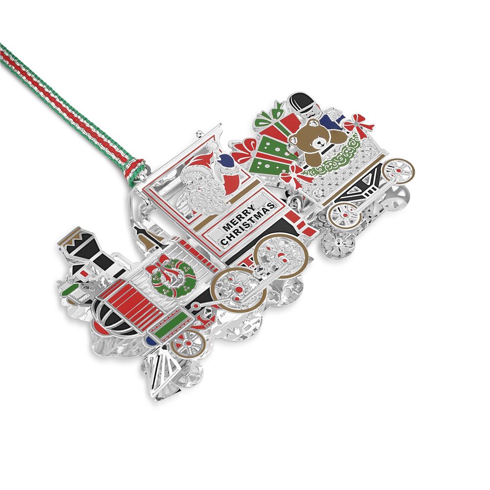 Santa Train Carriage Christmas Tree Ornament 