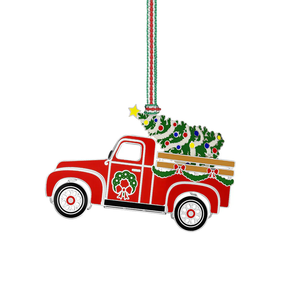 Car with Christmas Tree Decoration