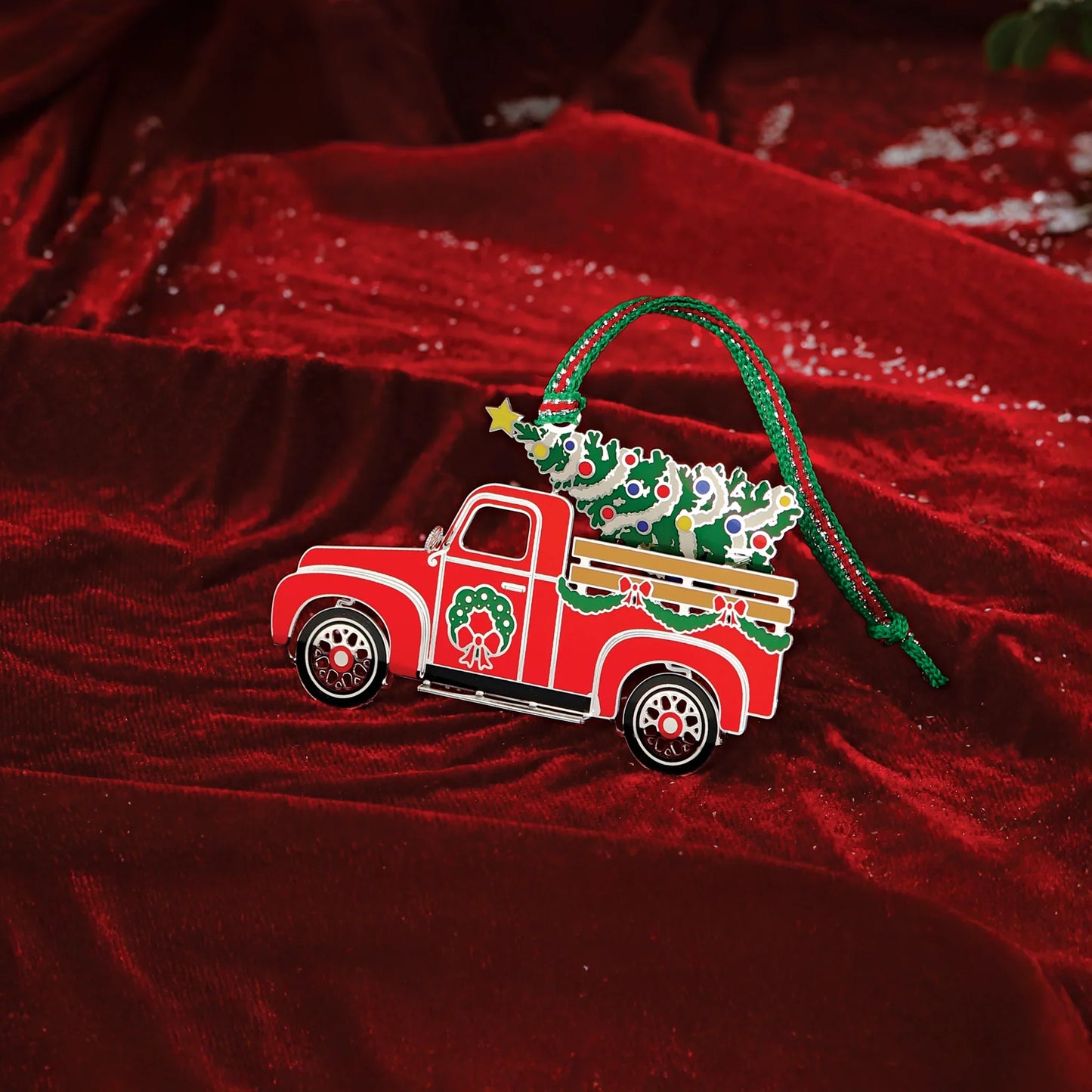 Car with Christmas Tree Decoration