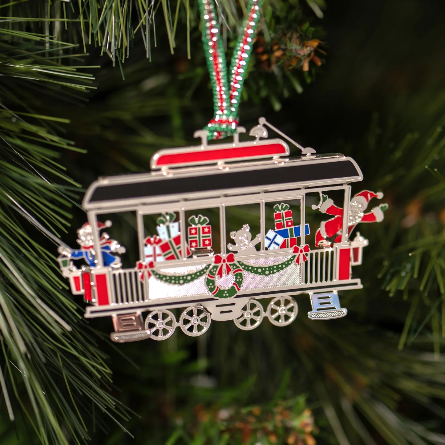 Tram Carriage Christmas Tree Decoration