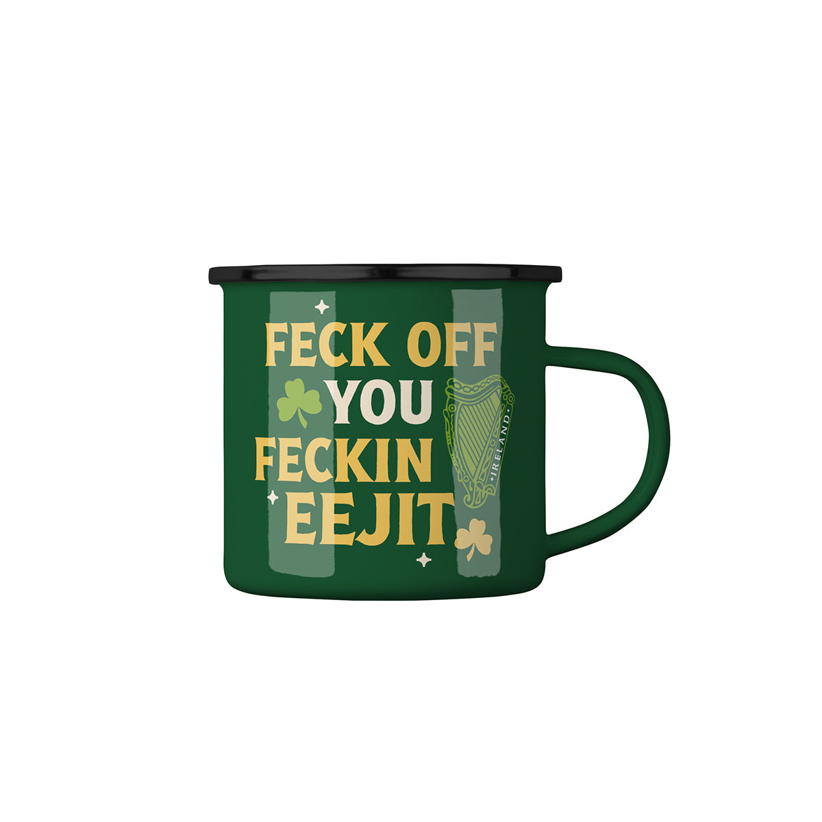 Feck Off You Feckin Eejit Green 12oz Mug
