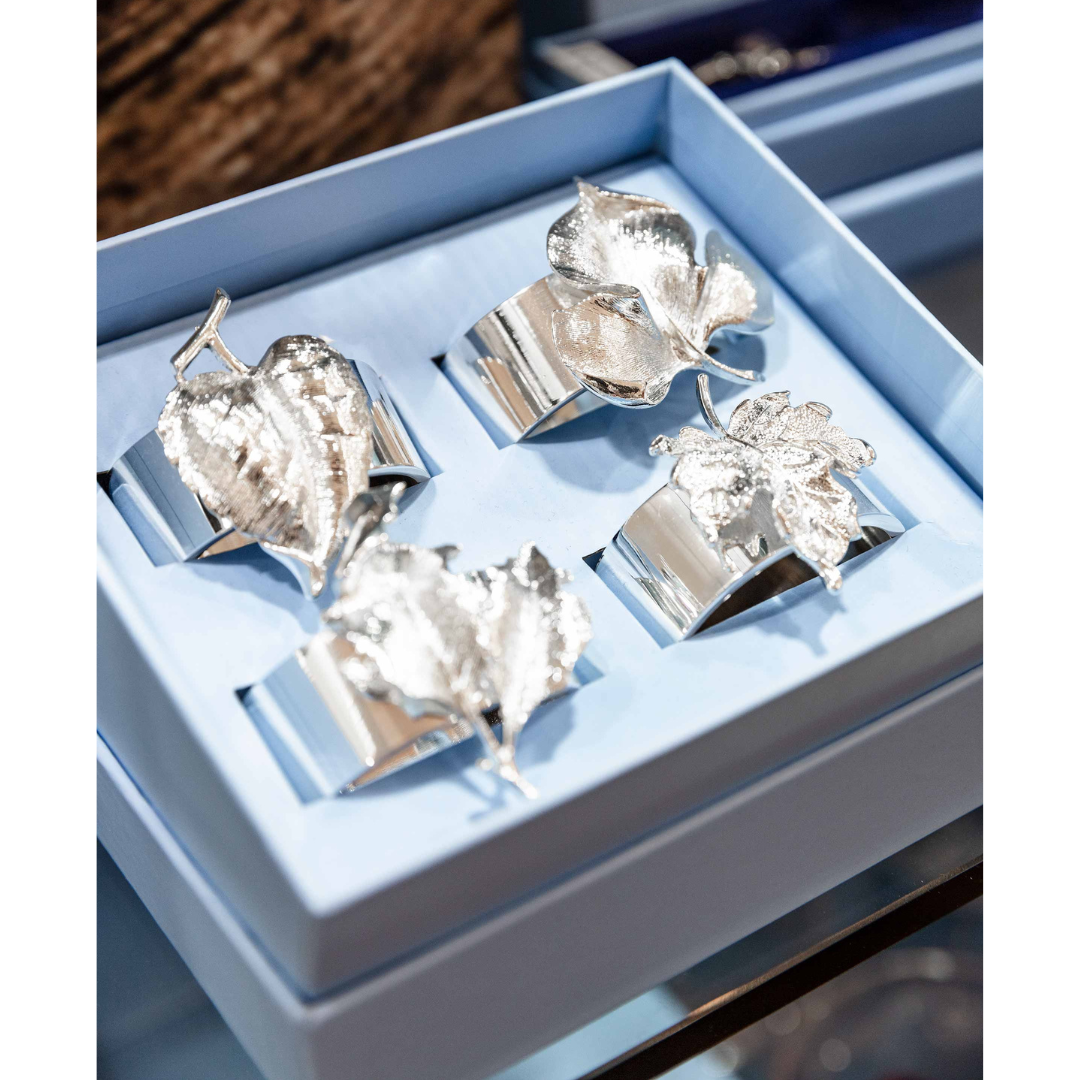 Silverplate Leaf Napkin Ring 