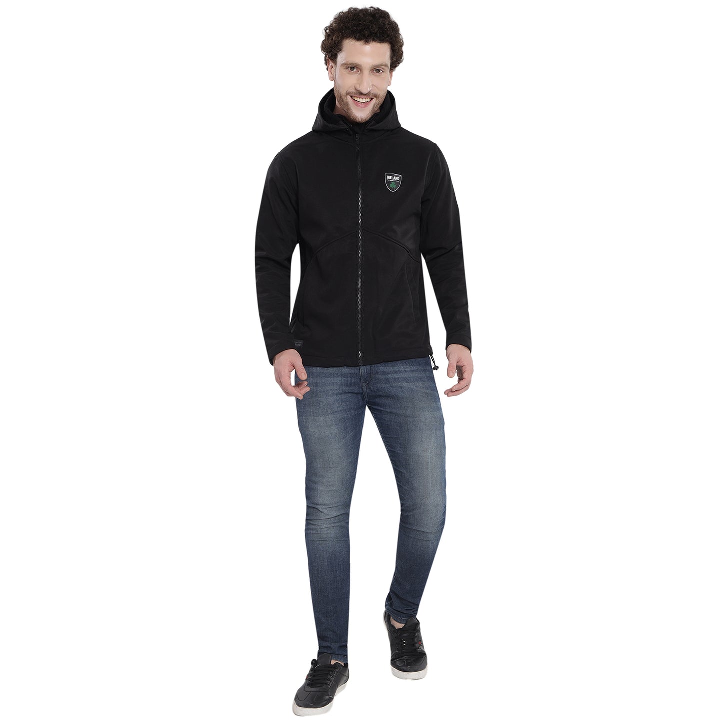 Unisex Ireland The Emerald Isle Black Softshell Jacket